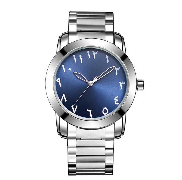 Baosaili elastic steel belt watch Men's business fashion quartz watch ...